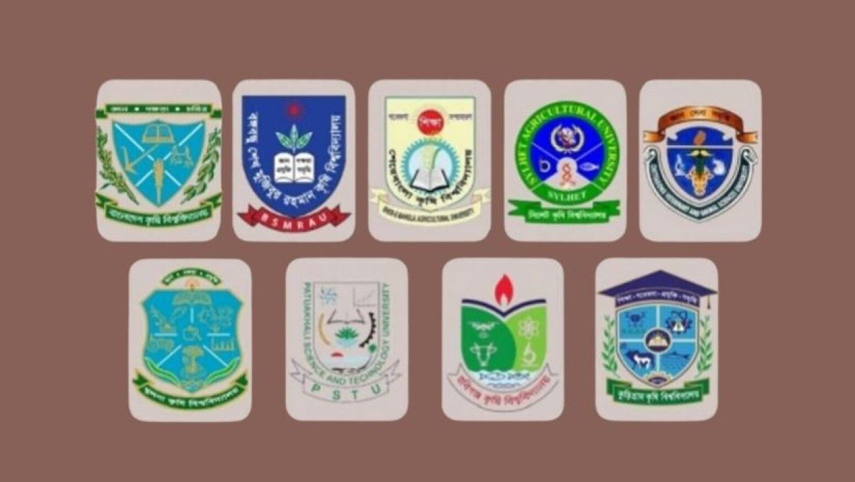 কৃষি গুচ্ছের ৯ বিশ্ববিদ্যালয়ের লোগো