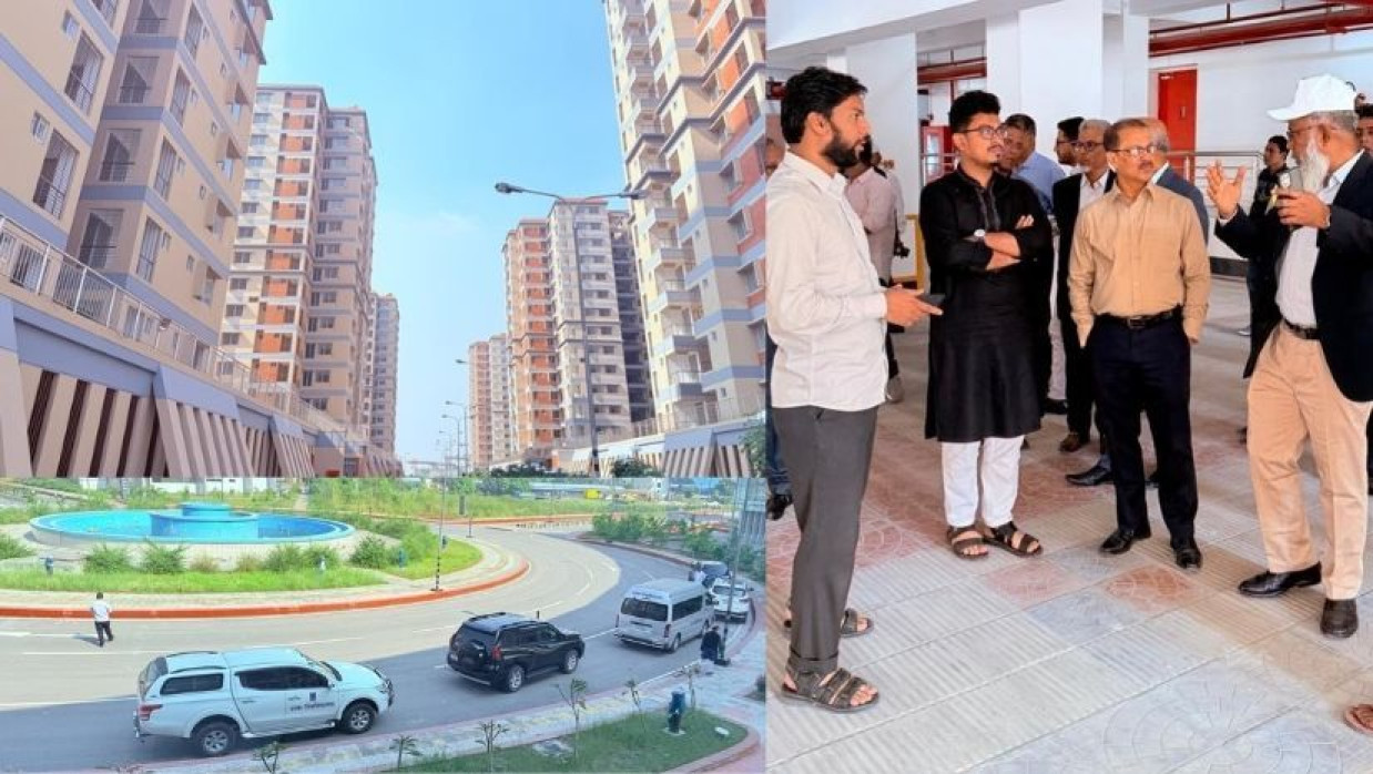 উত্তরা (দিয়াবাড়ি) আবাসন এলাকা পরিদর্শনে ঢাবির উচ্চ পর্যায়ের প্রতিনিধি দল