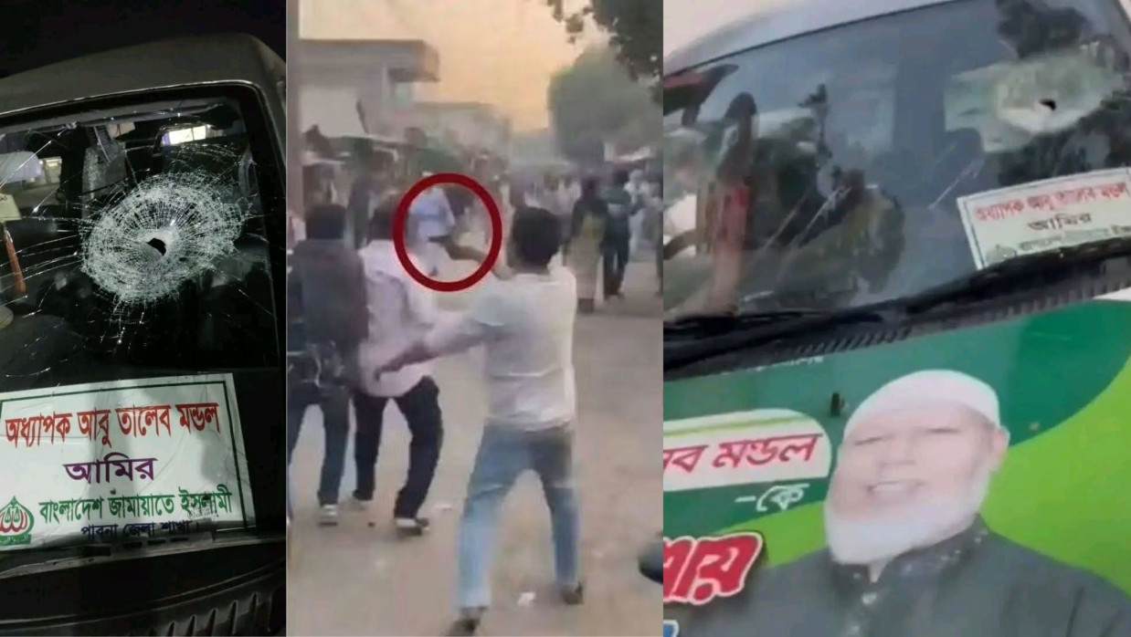 জামায়াতের প্রার্থীর প্রচারণায় বিএনপির দফায় দফায় হামলা ও গুলিবর্ষণ