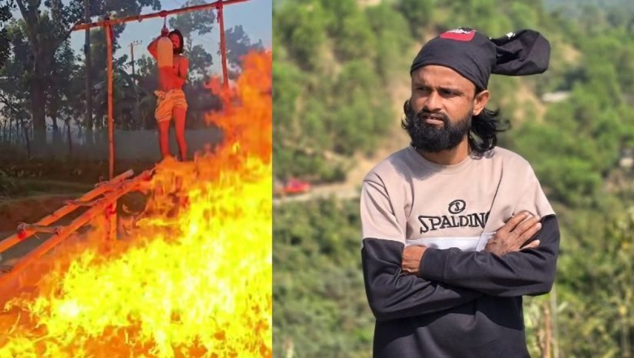 আগুন নিয়ে কন্টেন্ট তৈরি করতে গিয়ে অগ্নিদগ্ধ আল আমিন