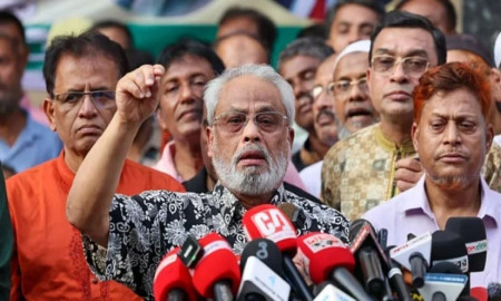 অন্তর্বর্তীকালীন সরকার পাতানো নির্বাচনের দিকে দেশকে পরিচালিত করছেন: জি.এম কাদের