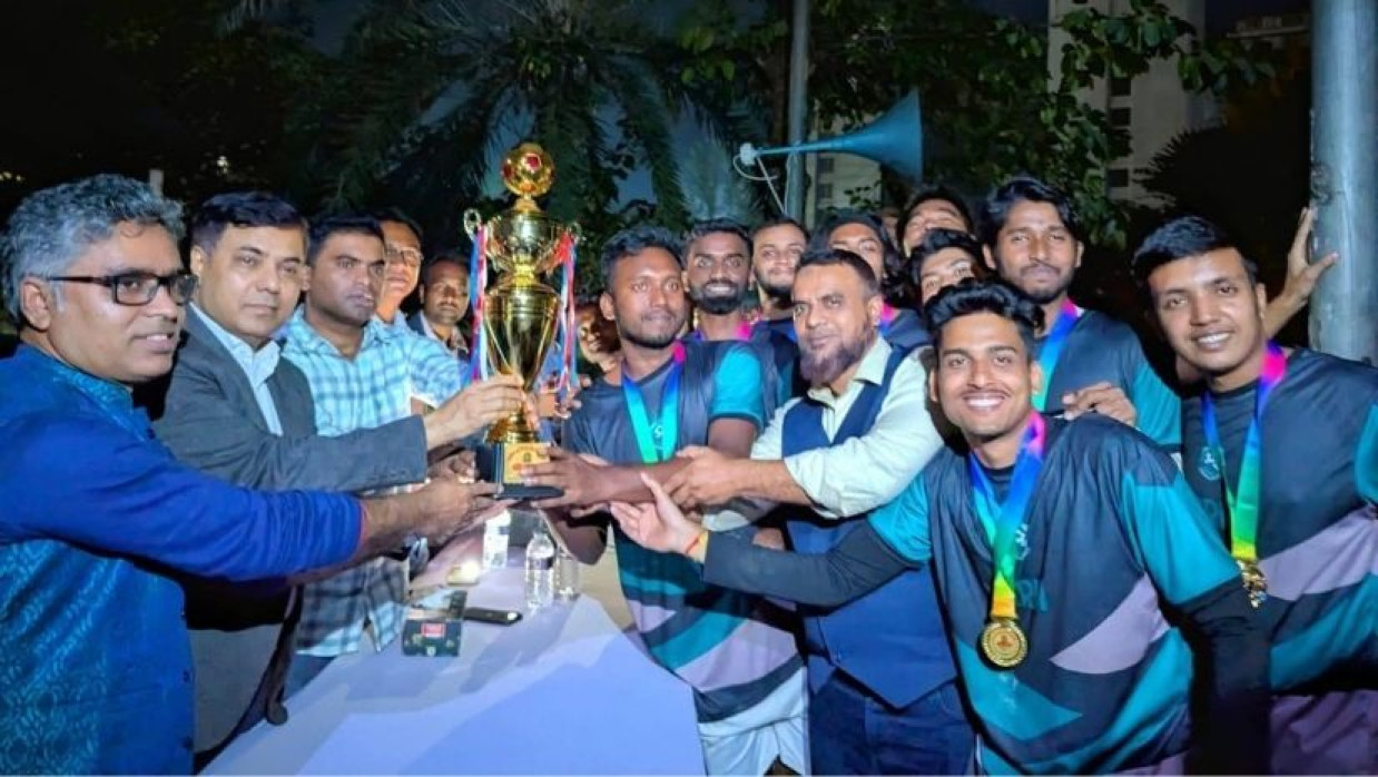 নজরুল বিশ্ববিদ্যালয়ে মিনিবার ফুটবল প্রতিযোগিতায় ছাত্রদের আন্তঃবিভাগে চ্যাম্পিয়ন হয়েছে মানবসম্পদ ব্যবস্থাপনা বিভাগ