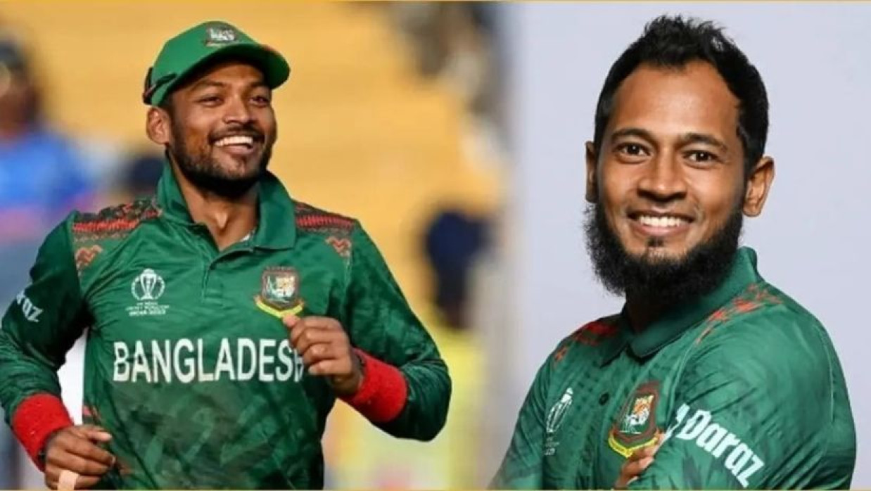 নাজমুল হোসেন শান্ত ও মুশফিকুর রহিম