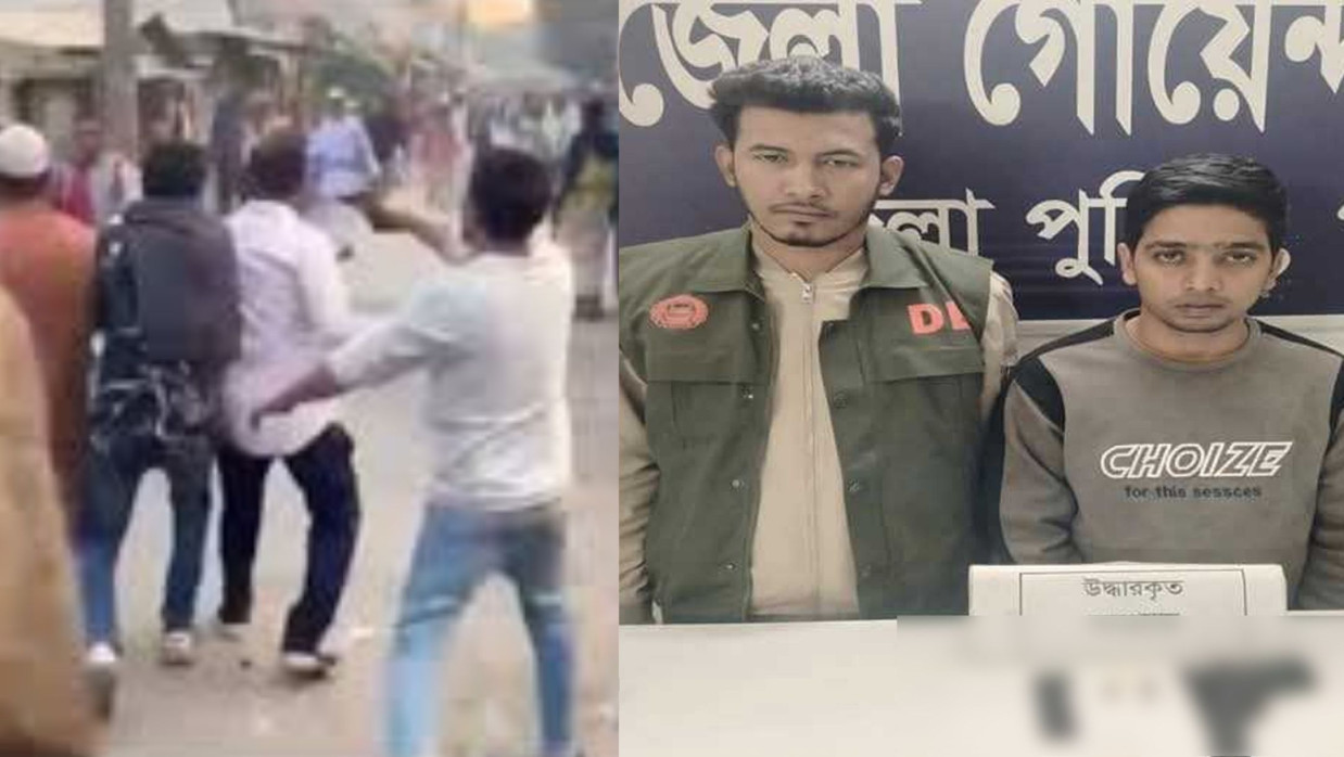 অস্ত্র উঁচিয়ে গুলি করা সেই যুবক তুষার গ্রেপ্তার,