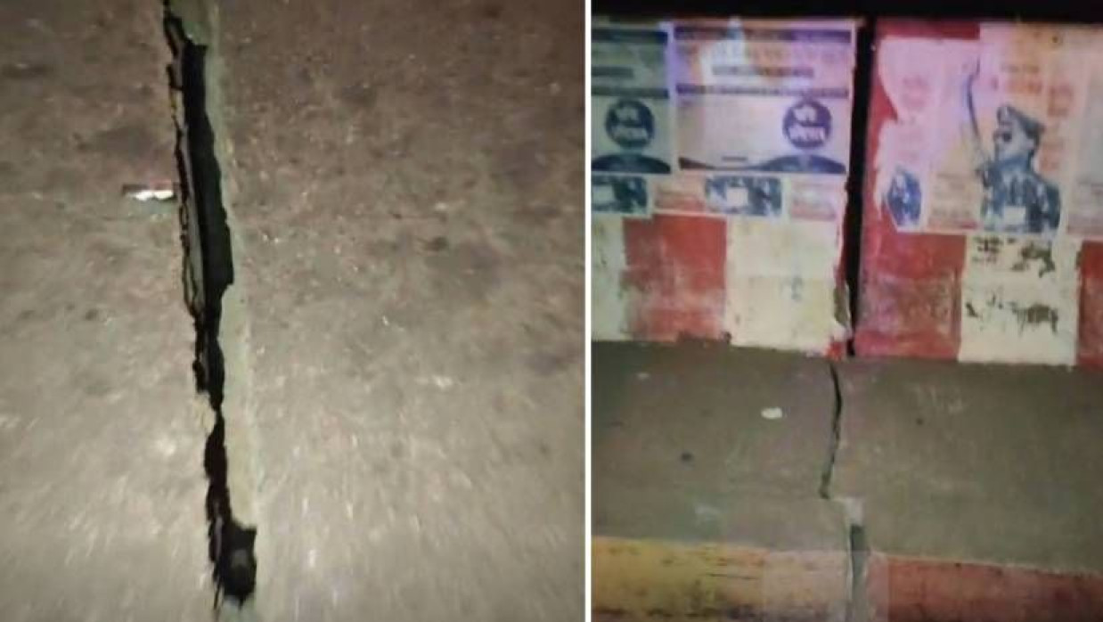 মতলব সেতুতে ফাটল