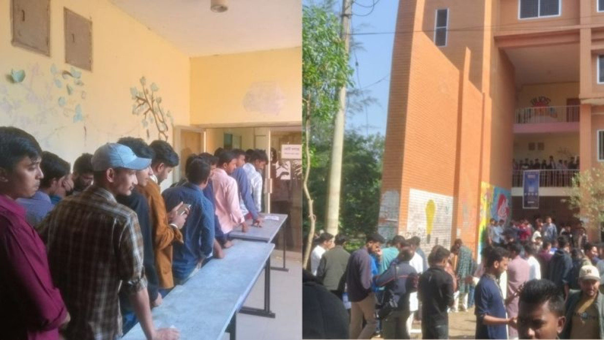 ববি ছাত্রদলের নির্বাচন চলছে 