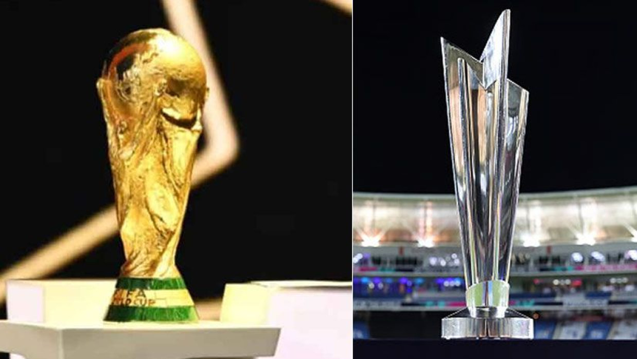 ক্রিকেট ও ফুটবল বিশ্বকাপের শিরোপা