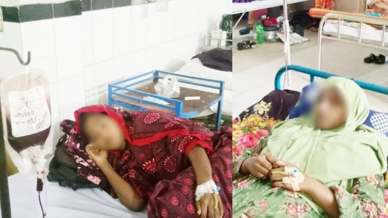 থ্যালাসেমিয়ায় আক্রান্ত দুই যমজ বোন 