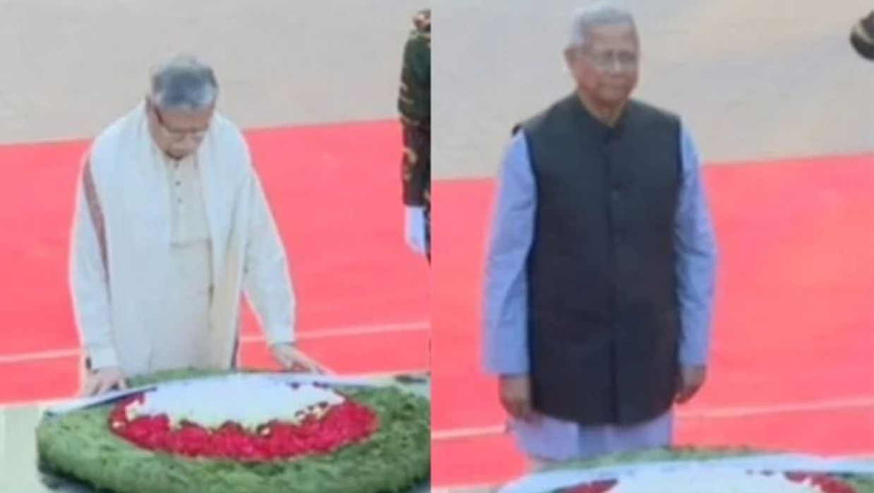 রাষ্ট্রপতি ও প্রধান উপদেষ্টার শ্রদ্ধা