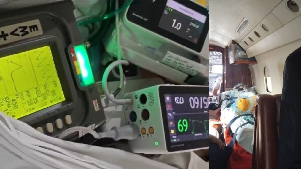 শরিফ ওসমান হাদিকে নিয়ে এয়ার অ্যাম্বুলেন্স সিঙ্গাপুরের উদ্দেশ্যে রওনা দিয়েছে