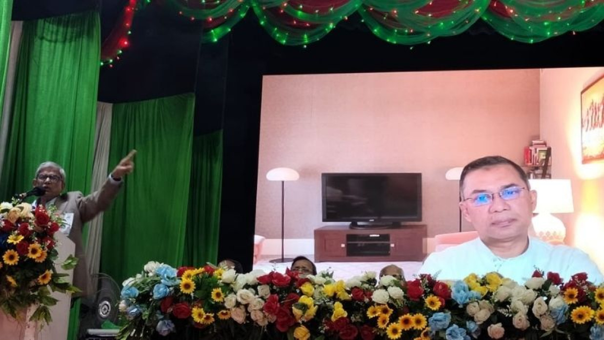 তারেক রহমান ও মির্জা ফখরুল ইসলাম আলমগীর