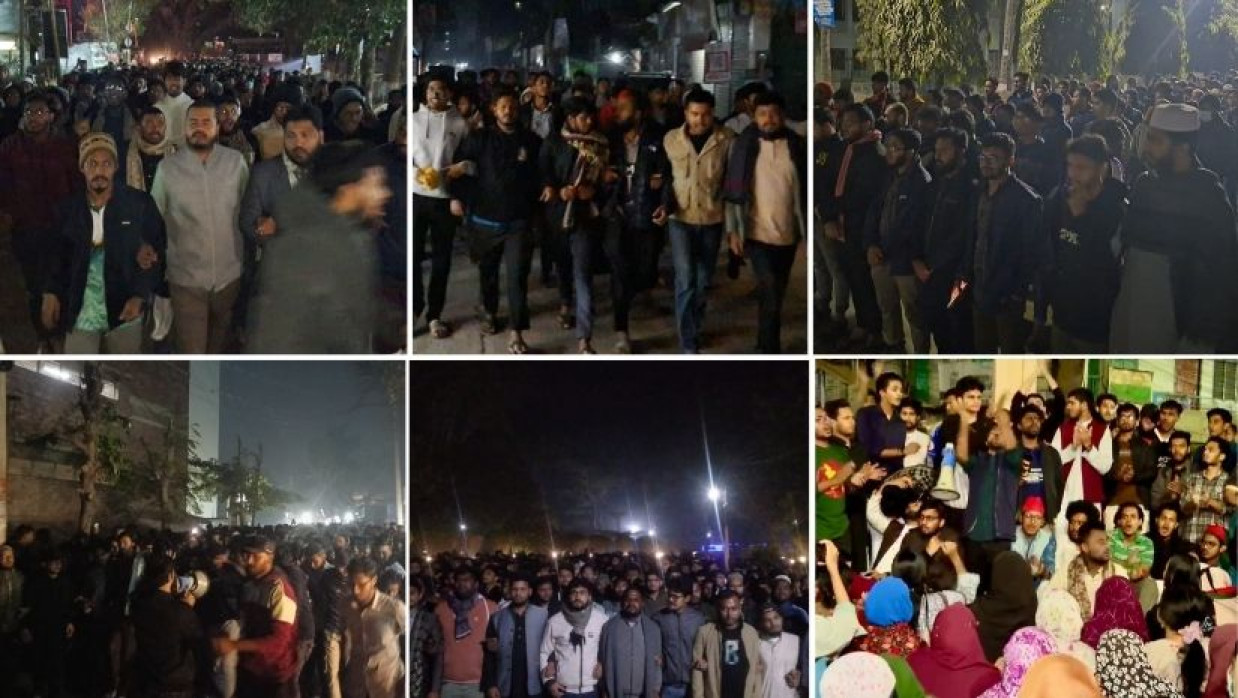 হাদি হত্যার বিচারের দাবিতে বিভিন্ন ক্যাম্পাস উত্তাল