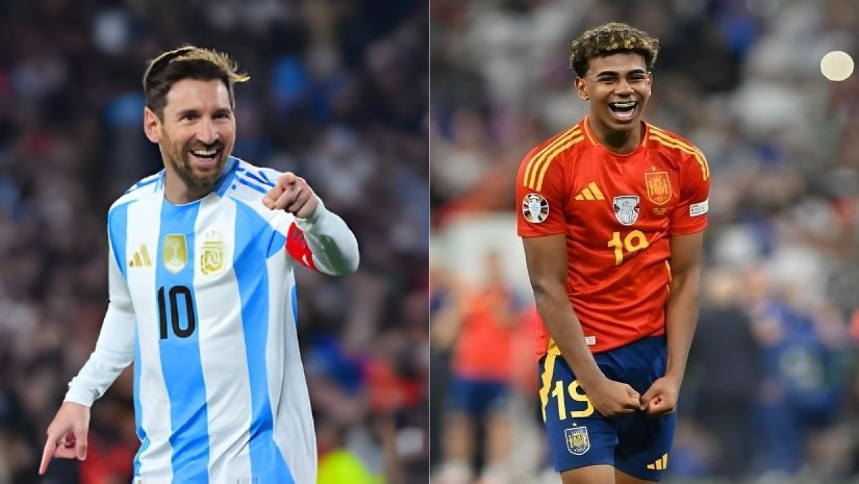 মেসি ও লামিন ইয়ামাল