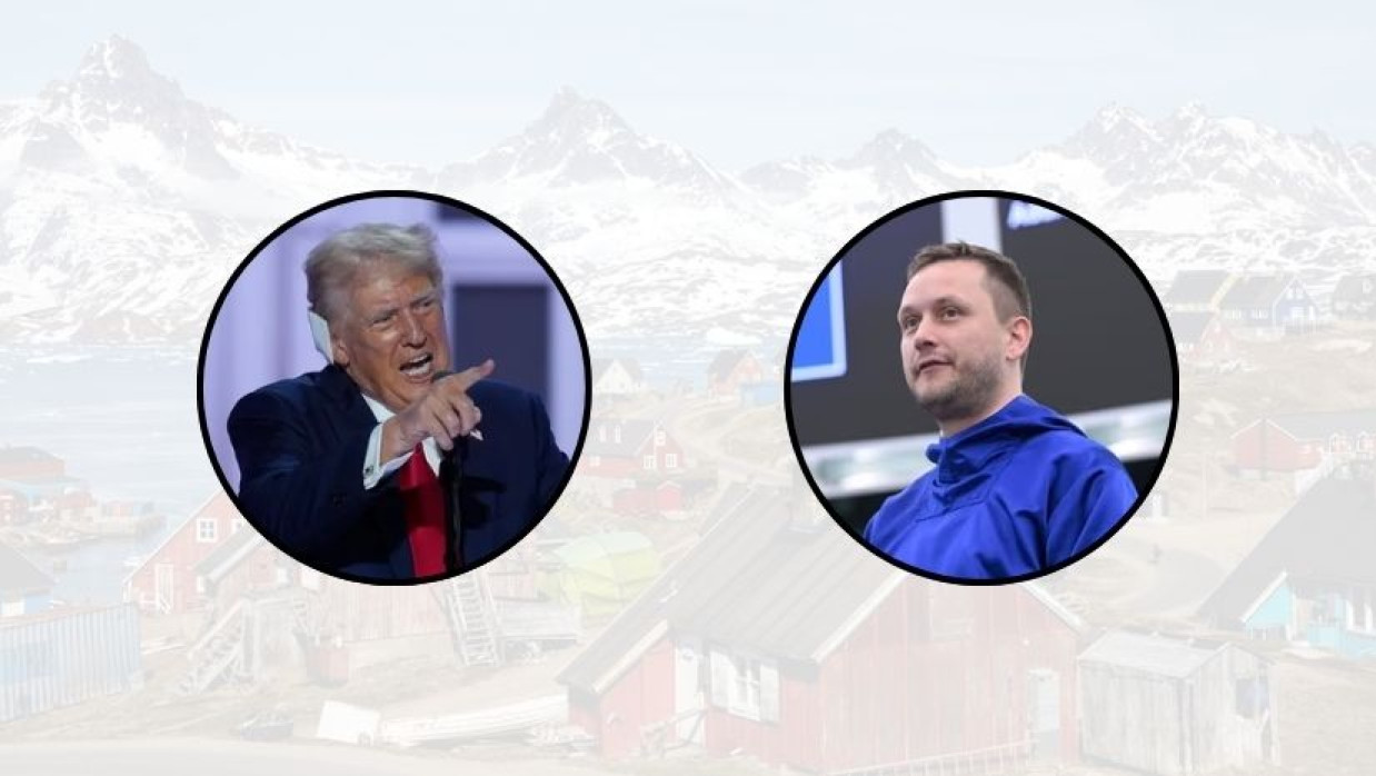 মার্কিন প্রেসিডেন্ট ডোনাল্ড ট্রাম্প এবং গ্রিনল্যান্ডের প্রধানমন্ত্রী জেন্স-ফ্রেডেরিক নিলসেন