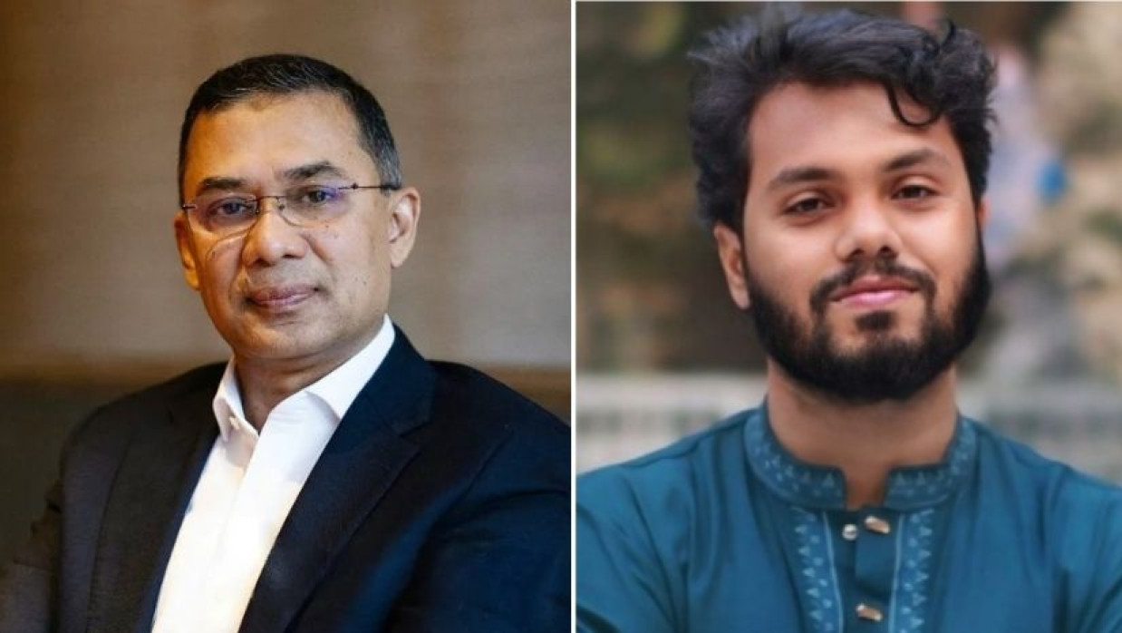 তারেক রহমান ও ওসমান হাদি 