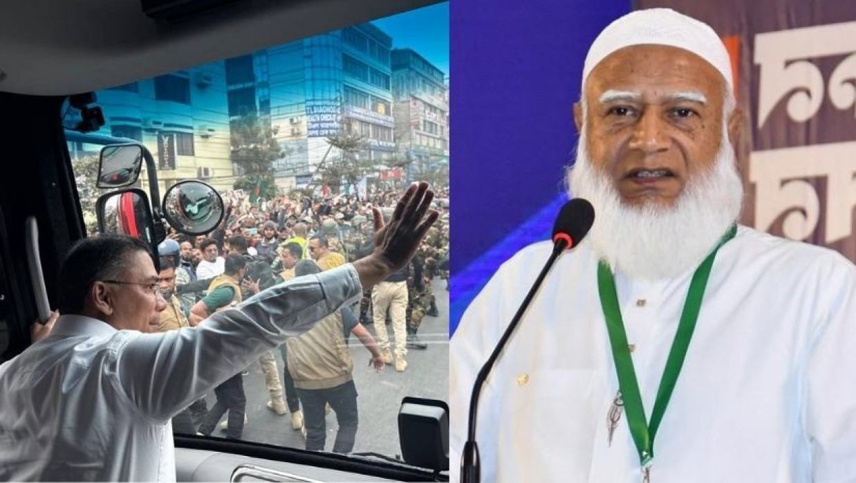 বিএনপির ভারপ্রাপ্ত চেয়ারম্যান তারেক রহমান ও জামায়াত আমির ডা. শফিকুর রহমান