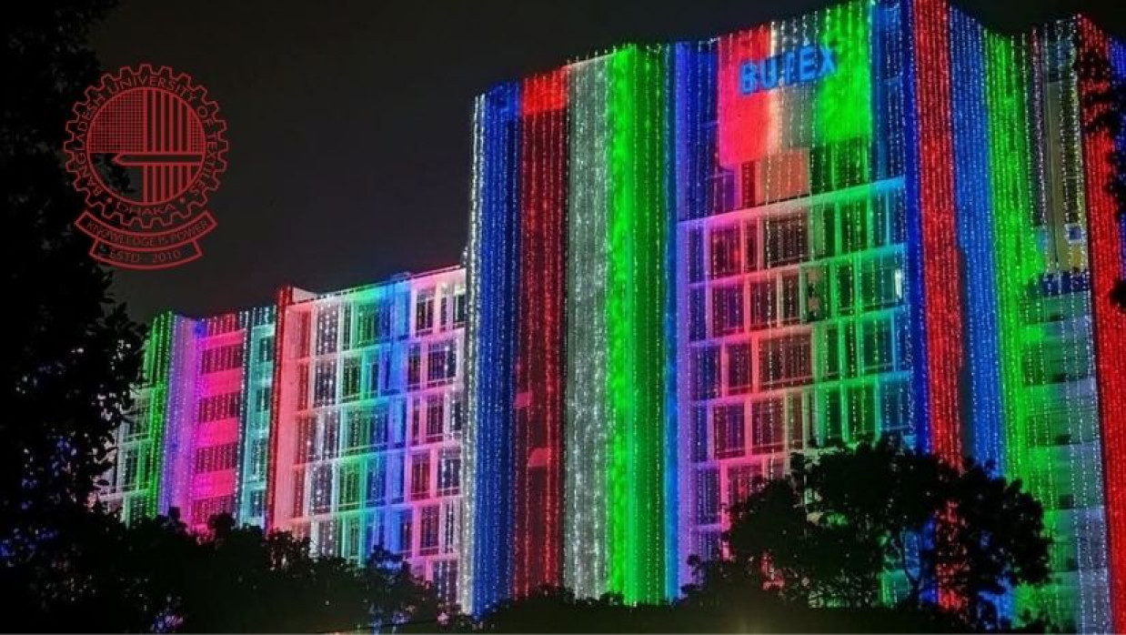 সমাবর্তন উপলক্ষে বুটেক্সে আলোকসজ্জা