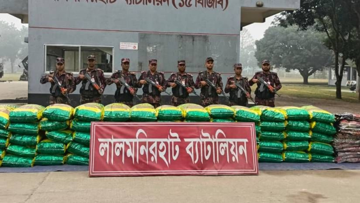 বিজিবি অভিযানে জব্দ করা ভারতীয় পণ্য