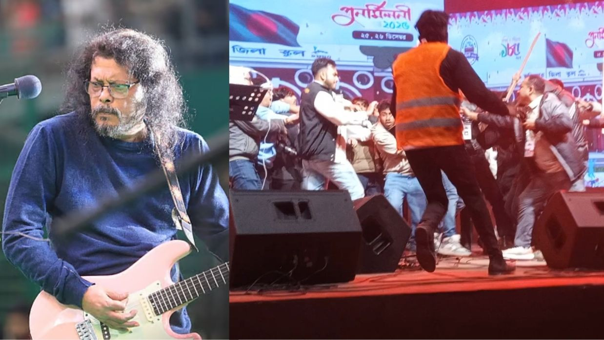 ফরিদপুরে জেমসের কনসার্টে হামলা