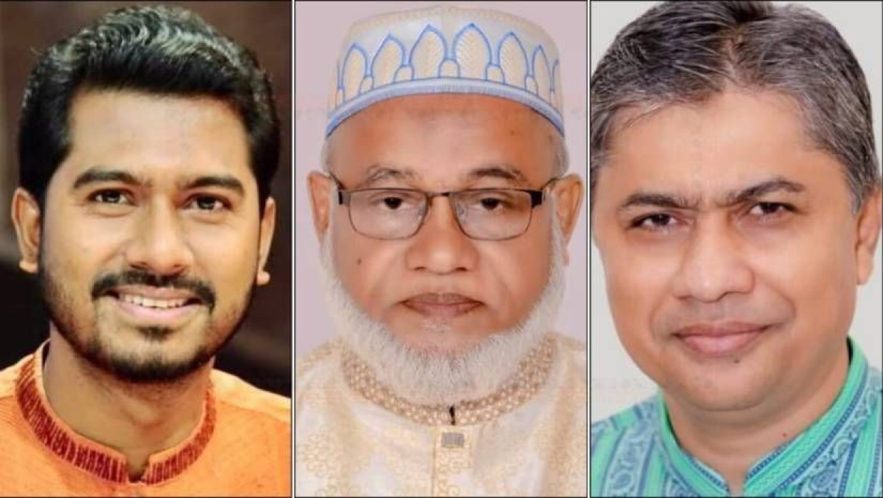 নুরুল হক নুর, অধ্যাপক মু. শাহ আলম ও হাসান মামুন