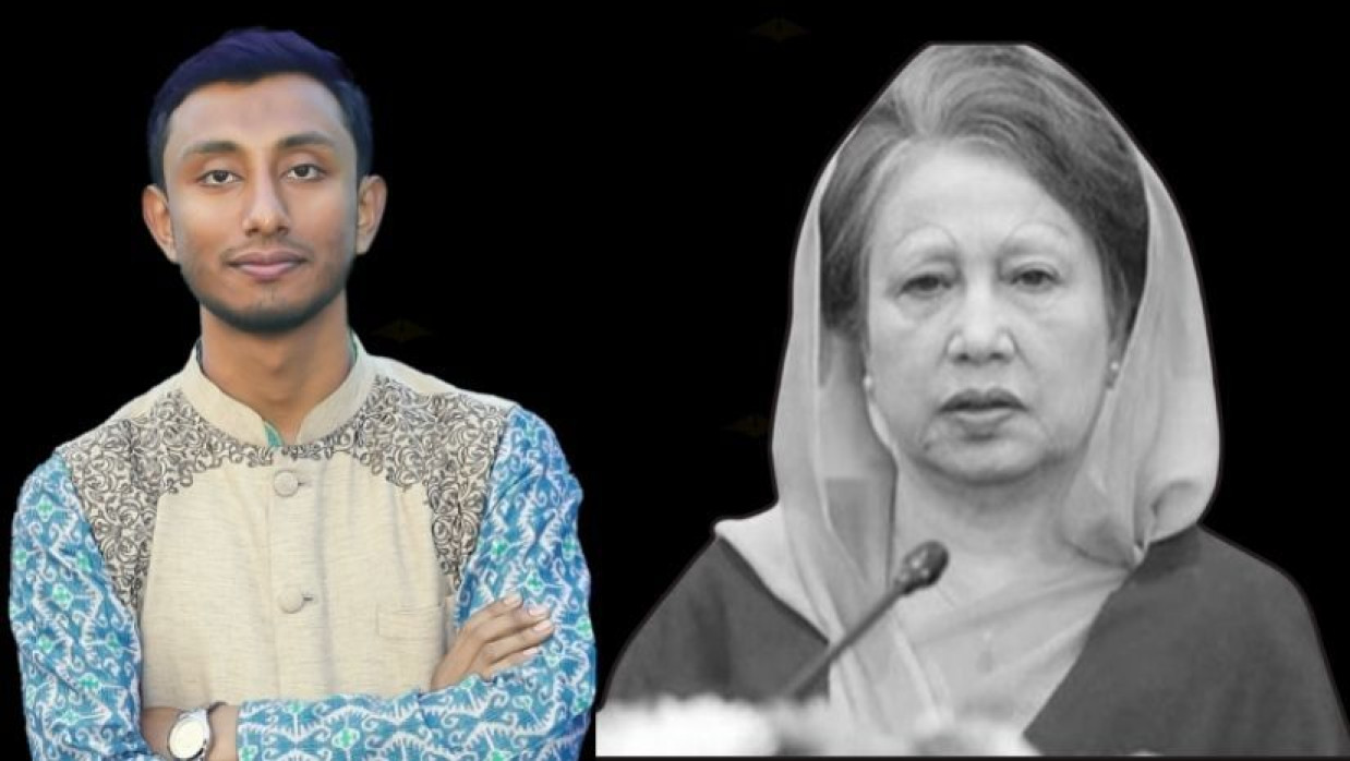 ডাকসু নেতা আবদুল্লাহ আল মিনহাজ ও খালেদা জিয়া