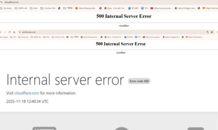 ক্লাউডফ্লেয়ার ডাউন: বাংলাদেশি সাইটসহ বিশ্বের বিভিন্ন ওয়েবসাইটে বিপর্যয়