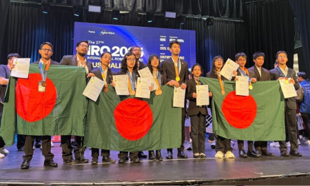 অস্ট্রেলিয়ায় আন্তর্জাতিক রোবট অলিম্পিয়াডে গোল্ড মেডেলসহ ১১ পদক জয় বাংলাদেশের