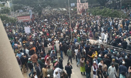 খালেদা জিয়ার জানাজায় অংশ নিতে লাখ লাখ মানুষের জনস্রোত