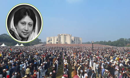 শেষ হলো বেগম জিয়ার জানাজা, রাজধানীতে জনস্রোত