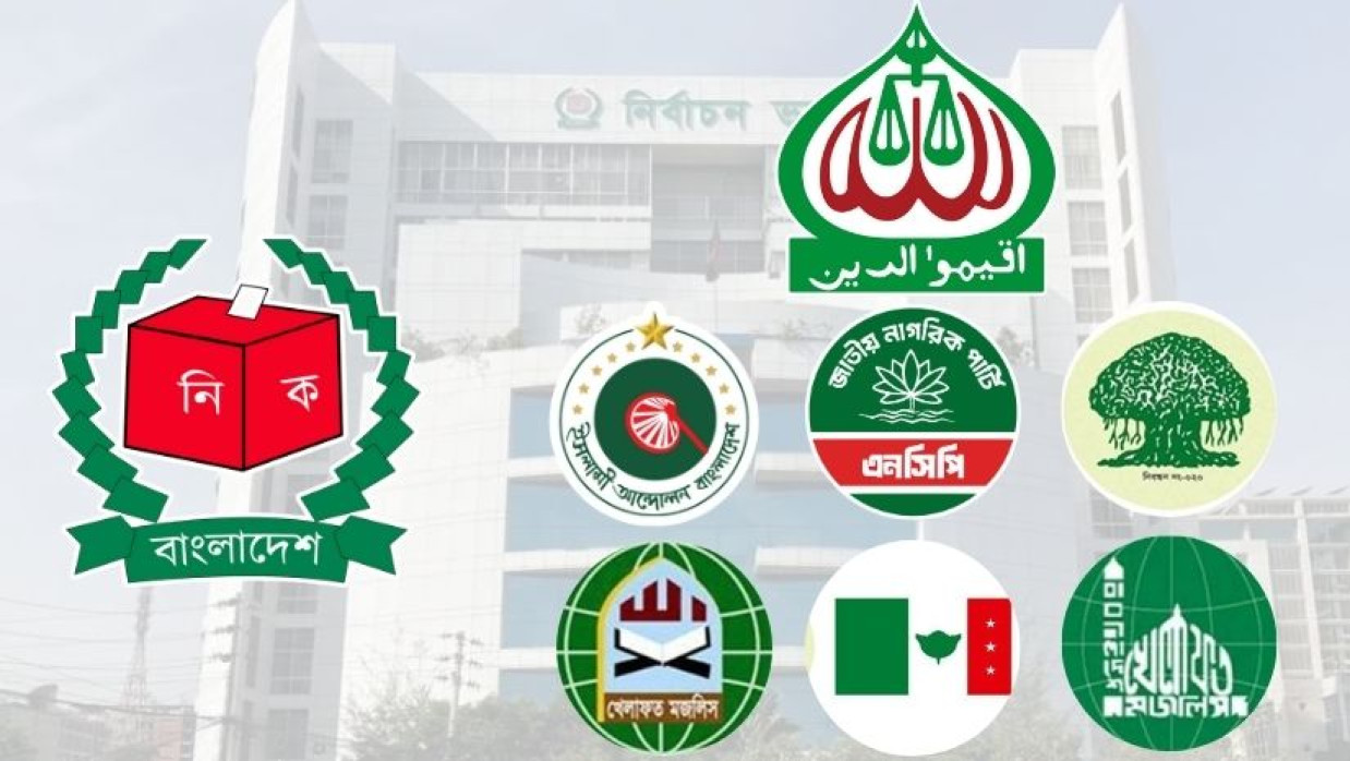 জামায়াতসহ শরিক দলগুলোর লোগো