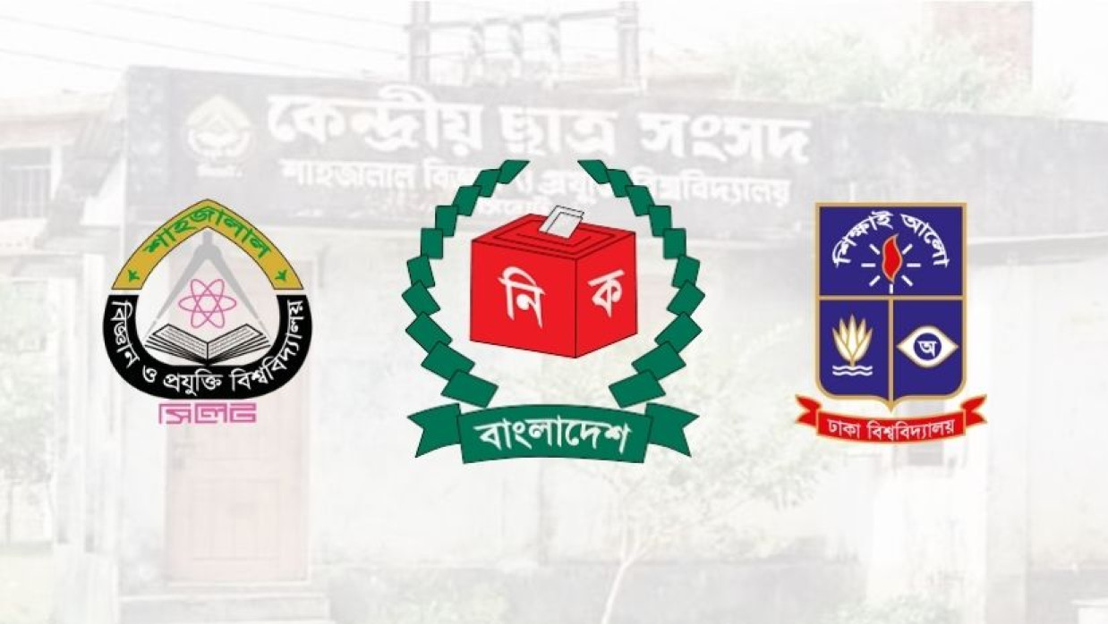 শাবিপ্রবি, নির্বাচন কমিশন ও ঢাবির লোগো