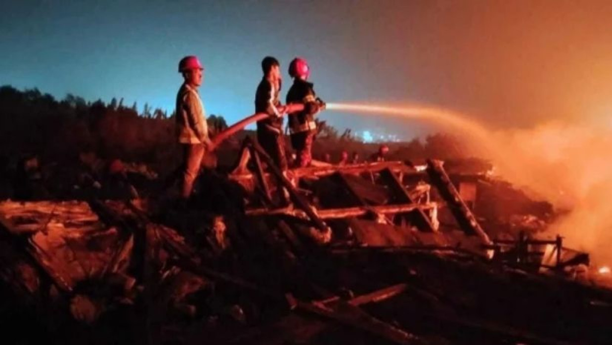 মাতারবাড়ি বিদ্যুৎ কেন্দ্রে আগুন