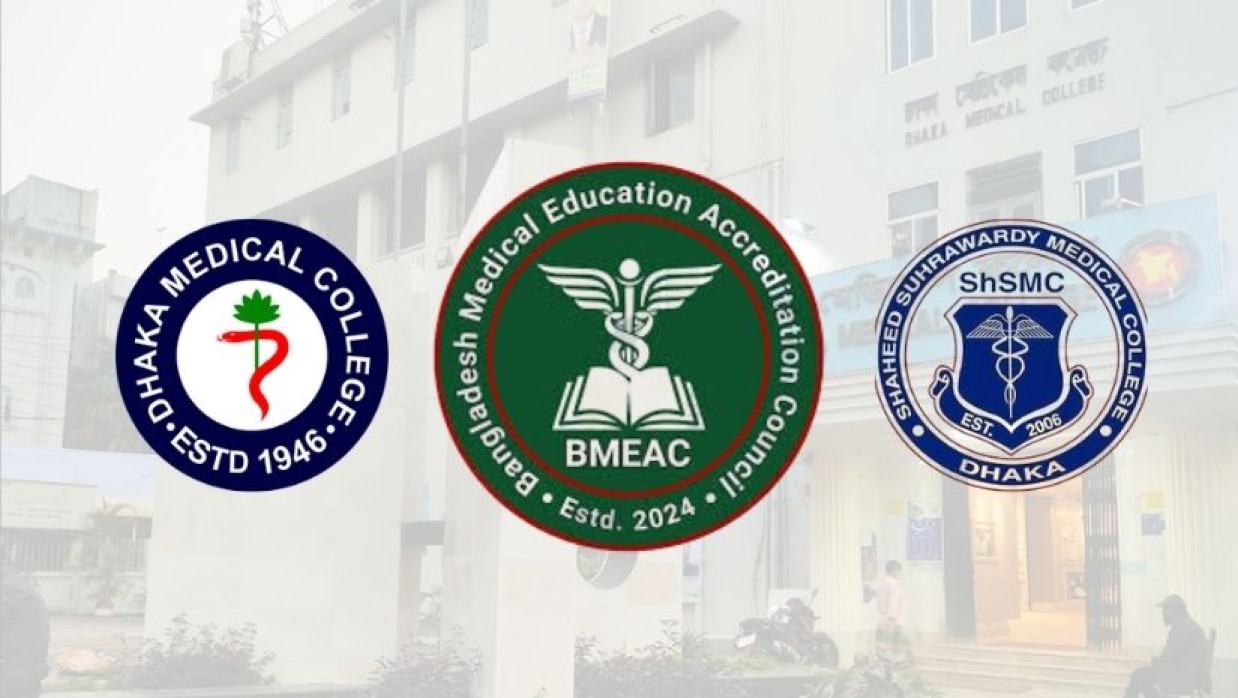 প্রথমবারের মতো দুটি মেডিকেলকে স্বীকৃতি দিয়েছে অ্যাক্রেডিটেশন কাউন্সিল