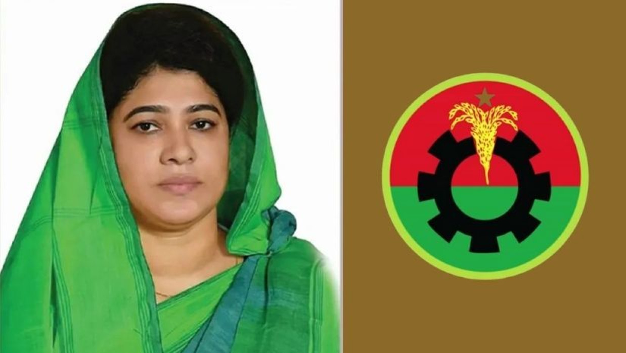 সাবিরা সুলতানা মুন্নী ও বিএনপির লোগো