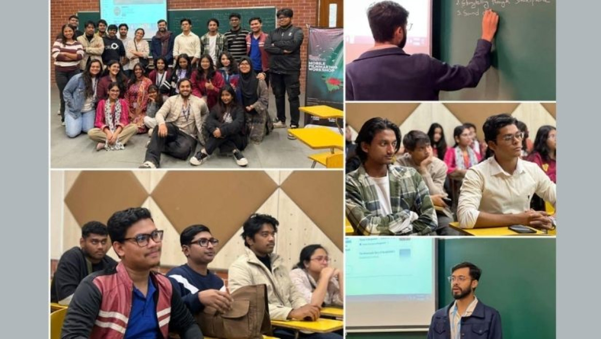  ‘প্রাউড বাংলাদেশ’ মোবাইল ফিল্মমেকিং ওয়ার্কশপে