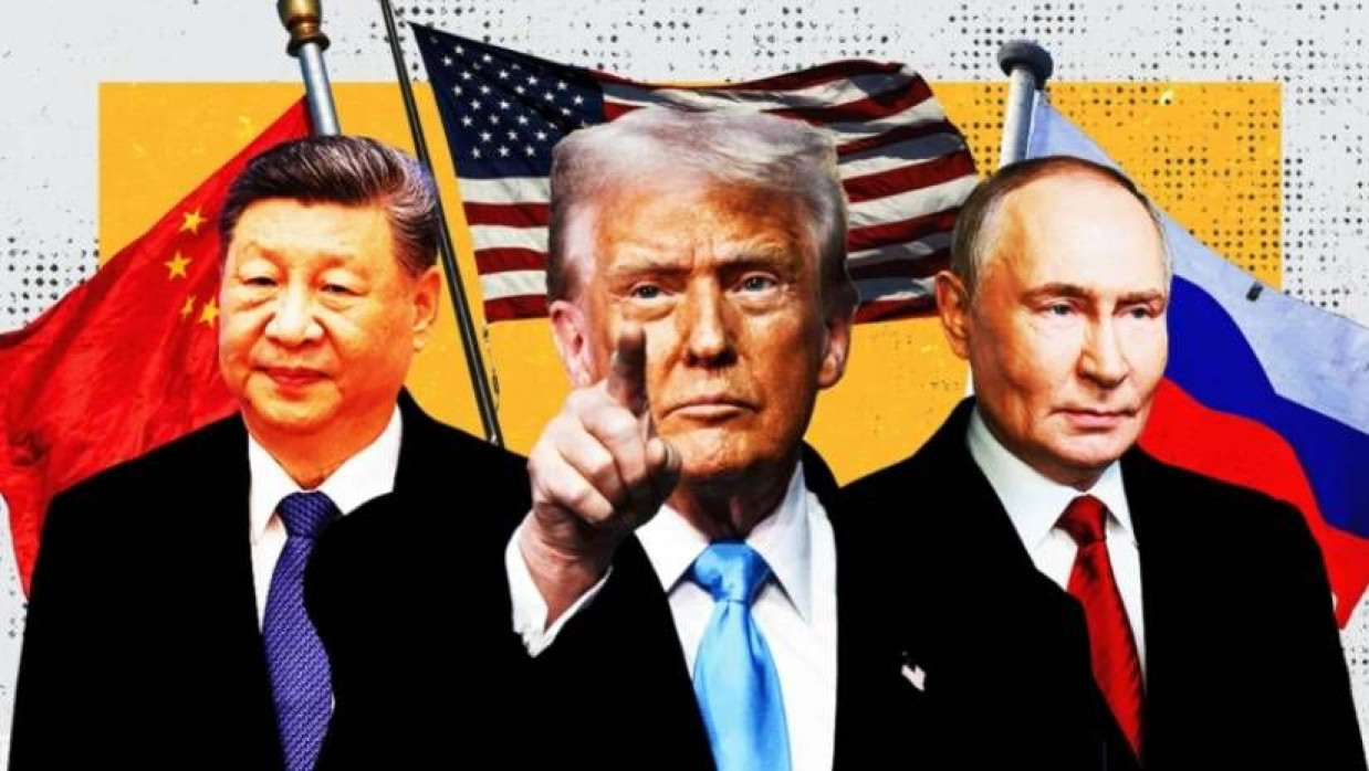 শি জিনপিং, ডোনাল্ড ট্রাম্প ও ভ্লাদিমির পুতিন