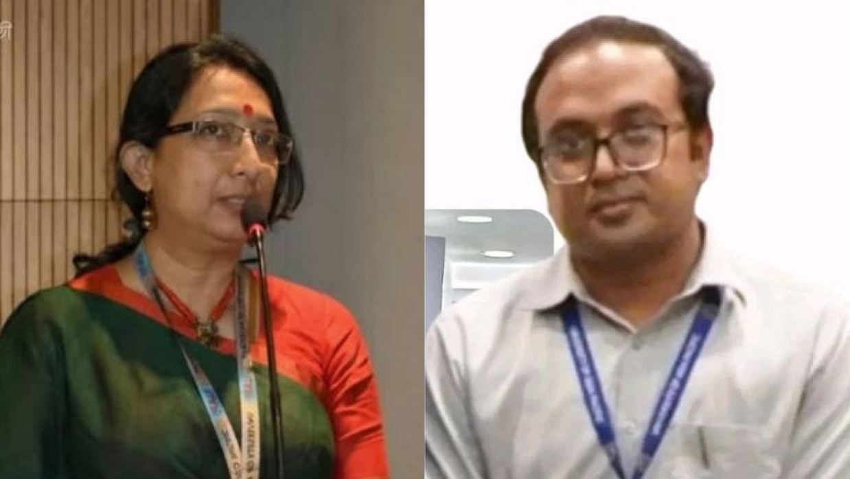 সহকারী অধ্যাপক লায়েকা বশীর এবং সহযোগী অধ্যাপক ড. এ. এস. এম. মহসিন 