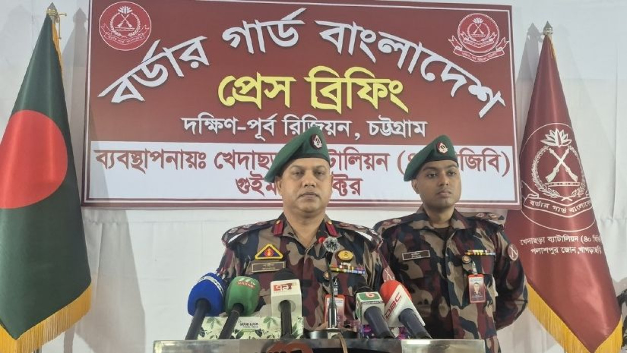 বিজিবির প্রেস ব্রিফিং