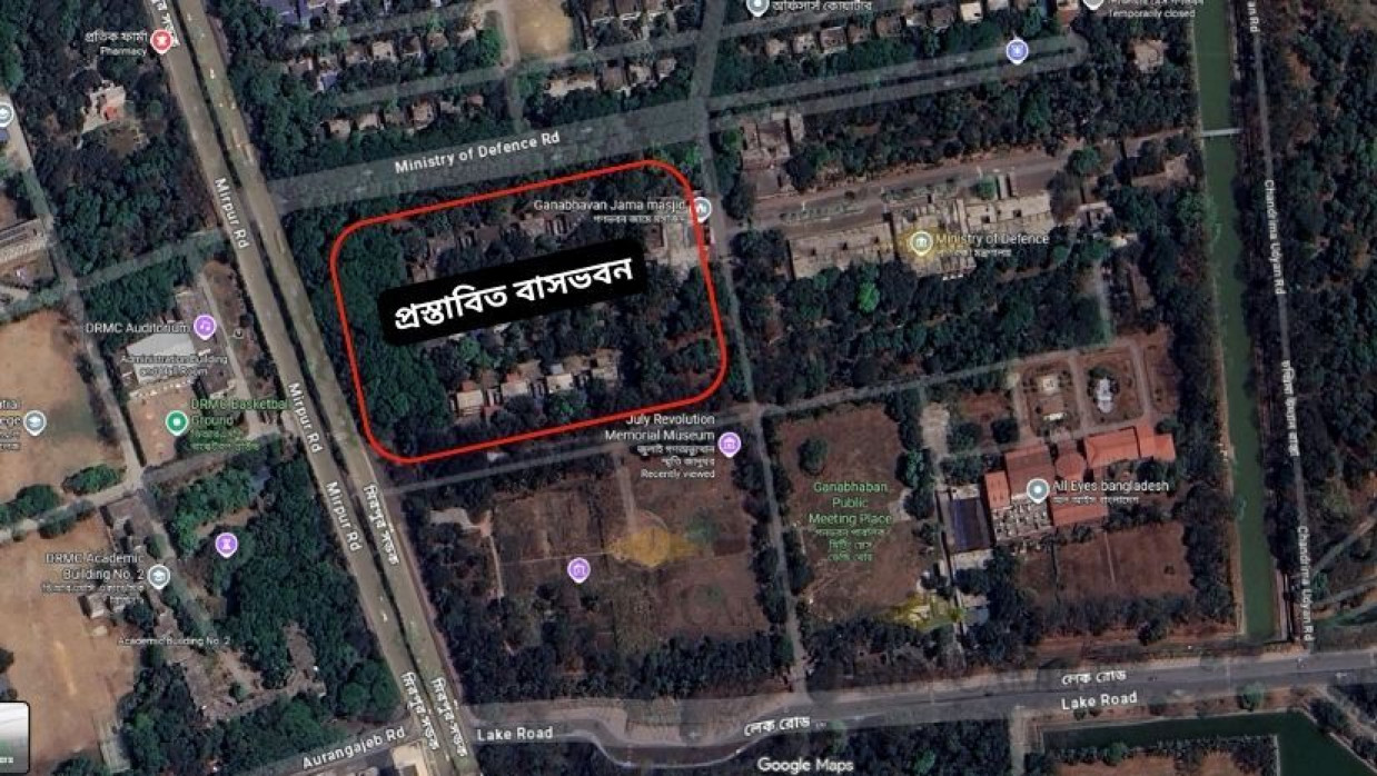 প্রধানমন্ত্রীর বাসভবন হবে গণভবনের পাশেই