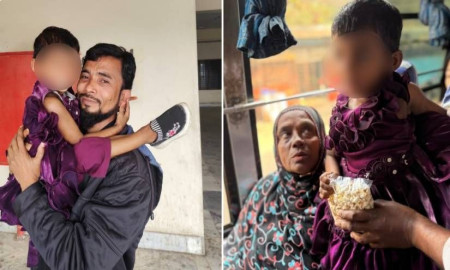 সড়ক থেকে উদ্ধার হওয়া শিশু আয়েশা দাদির জিম্মায়