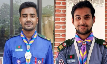 ‘ন্যাশনাল সার্ভিস অ্যাওয়ার্ড’ পেলেন হাবিপ্রবির দুই শিক্ষার্থী