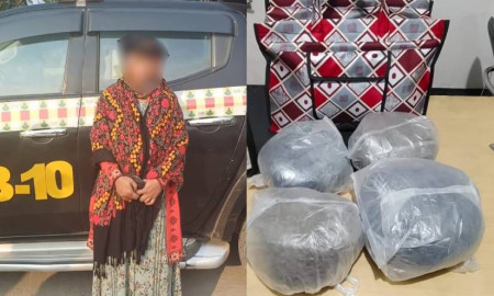 রাজবাড়ীতে র‍্যাবের অভিযানে গাঁজা ও বিদেশি মদসহ নারী গ্রেপ্তার