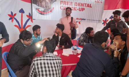বরিশাল বিশ্ববিদ্যালয় ছাত্রদলের ফ্রি ডেন্টাল চেকআপ 