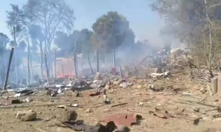 মিয়ানমারে বিয়ে ও অন্ত্যেষ্টিক্রিয়া অনুষ্ঠানে বিমান হামলা, নিহত ২৭