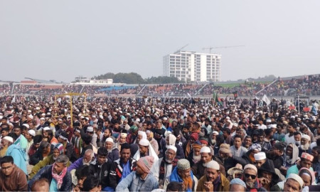 জামায়াতের জনসভায় নেতাকর্মীদের ঢল, নারীদেরও ব্যাপক সমাগম