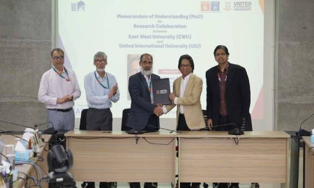 ইডব্লিউইউ এবং ইউআইইউর মধ্যে গবেষণা সমঝোতা স্মারক স্বাক্ষর সই