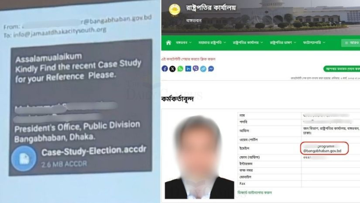 জামায়াত আমিরের এক্স অ্যাকাউন্ট হ্যাকের নেপথ্যে বঙ্গভবনের ফিশিং মেইল
