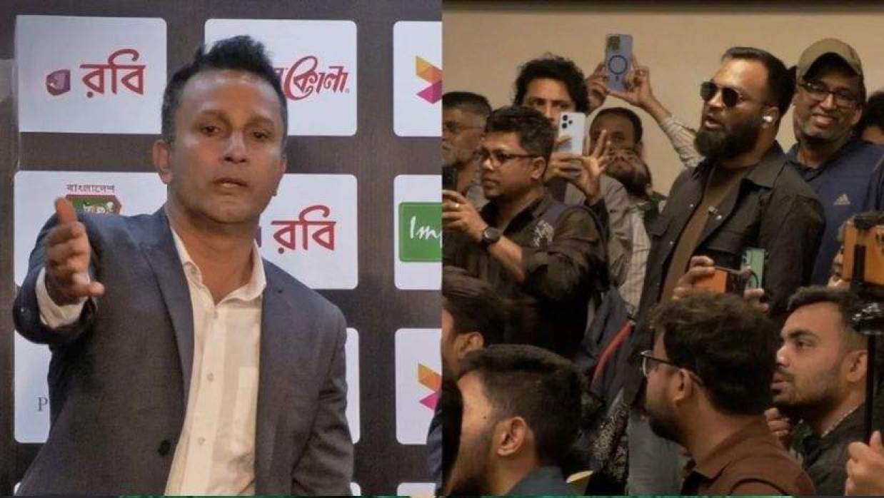 খালেদ মাসুদ পাইলটের এক সংবাদ সম্মেলনে উত্তেজনাকর পরিস্থিতির সৃষ্টি