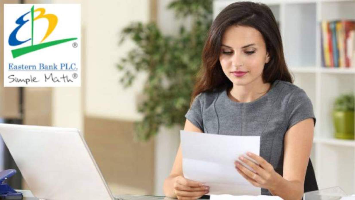 কাস্টমার সার্ভিস অফিসার নিয়োগে আবেদন চলছে ইস্টার্ন ব্যাংক পিএলসিতে 