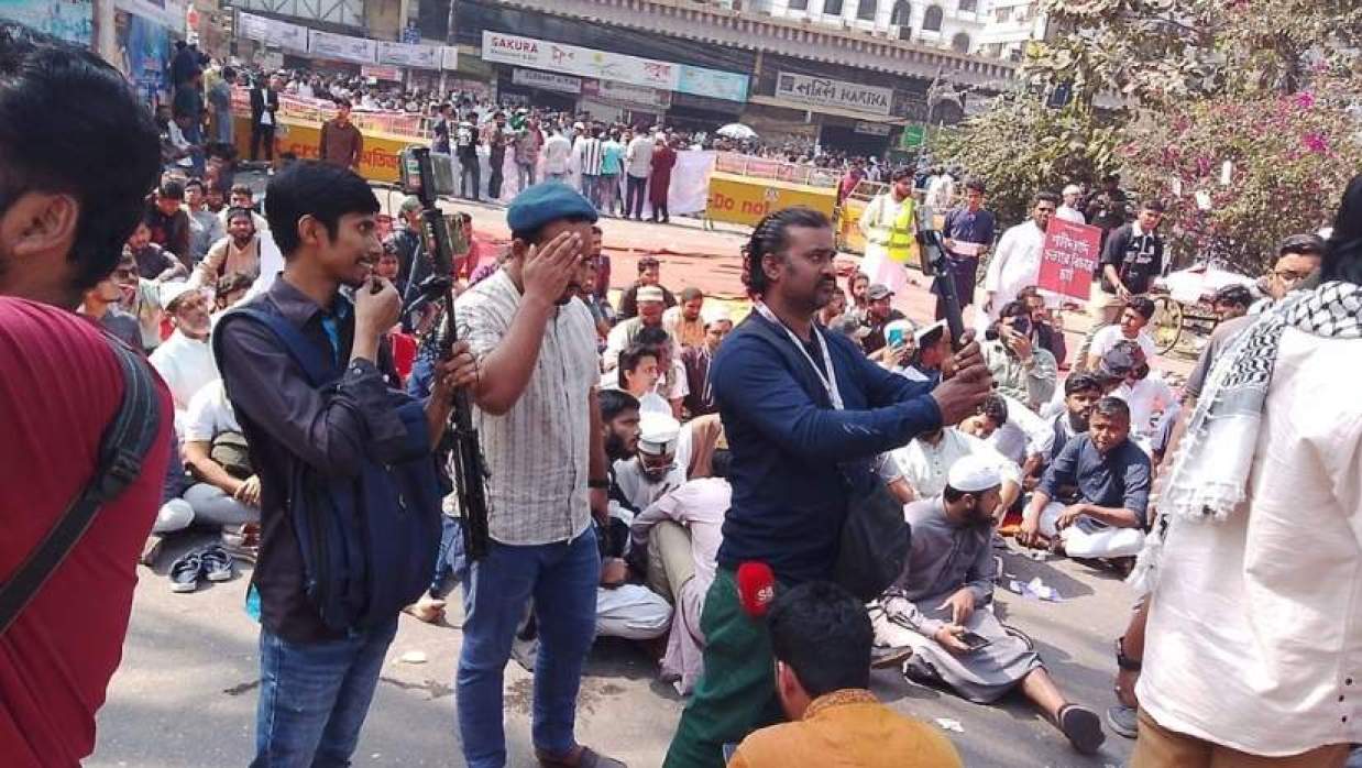  ইনকিলাব মঞ্চের অবস্থান কর্মসূচি